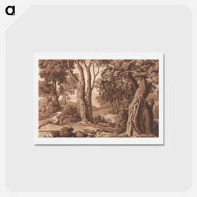アートポストカード-Hunting in a Wood
 - イェール大学アートギャラリー Postcard.