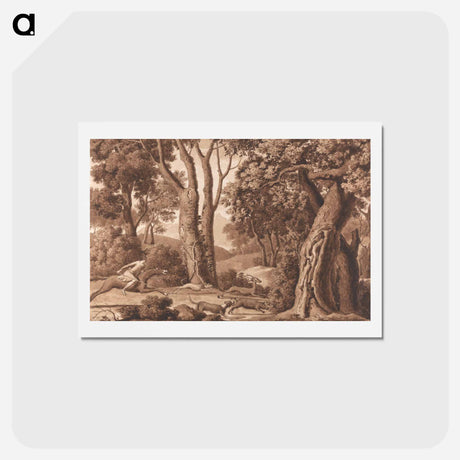アートポストカード-Hunting in a Wood
 - イェール大学アートギャラリー Postcard.
