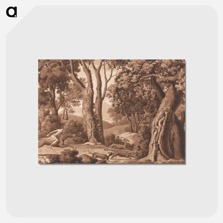 アートポストカード-Hunting in a Wood
 - イェール大学アートギャラリー Postcard.