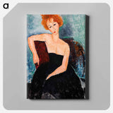 アートパネル-Redheaded Girl in Evening Dress
 - バーンズ・コレクション Canvas.