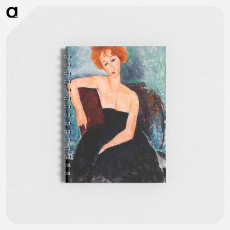 アートメモ帳-Redheaded Girl in Evening Dress
 - バーンズ・コレクション Memo.