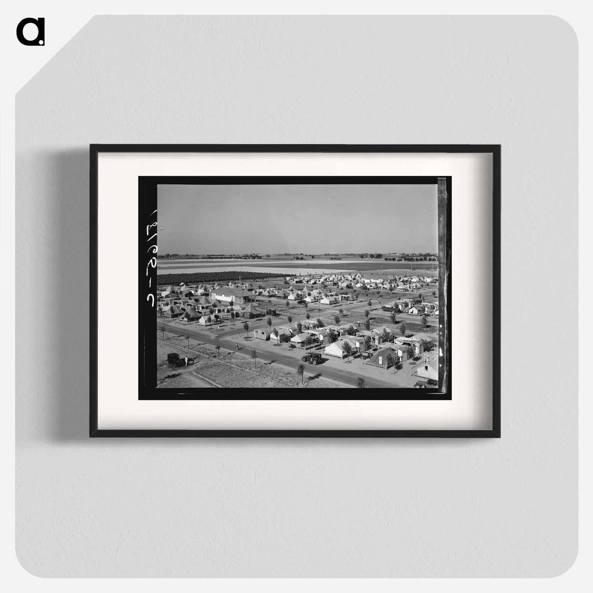 Farm Security Administration camp for migrant agricultural workers at Shafter, California by Dorothea Lange - ドロテア ラング Poster.