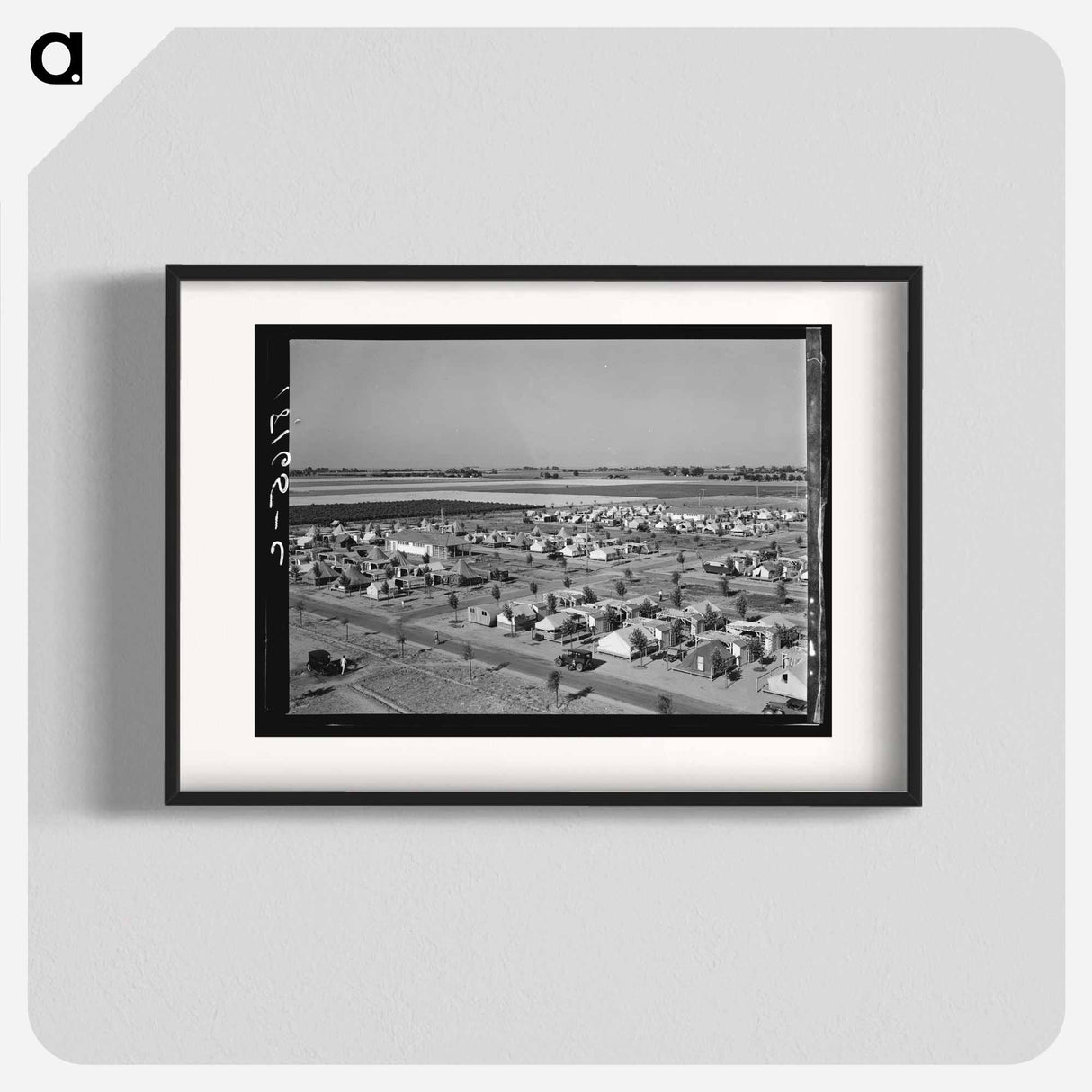 Farm Security Administration camp for migrant agricultural workers at Shafter, California by Dorothea Lange - ドロテア ラング Poster.