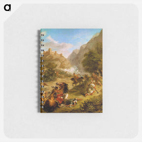 アートメモ帳-Arabs Skirmishing in the Mountains - ウジェーヌ ドラクロワ Memo.