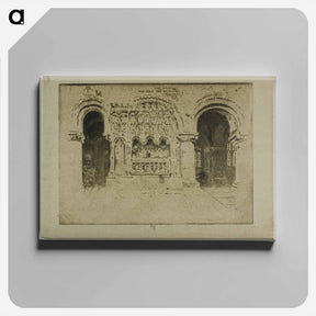 アートパネル-The Founder's Tomb, Church of Saint Bartholomew the Great
 - ジョセフ ペネル Canvas.