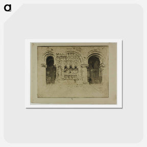 アートポストカード-The Founder's Tomb, Church of Saint Bartholomew the Great
 - ジョセフ ペネル Postcard.
