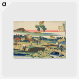 アートポストカード-Hokusai's Poem - 葛飾 北斎 Postcard.