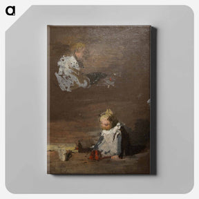 アートパネル-Studies of a Baby - トーマス エイキンズ Canvas.