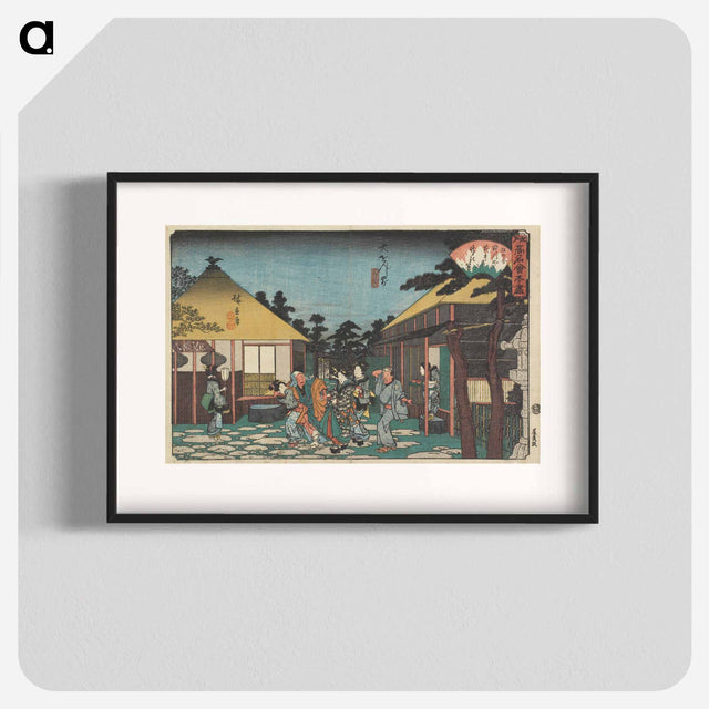アートポスター-Tagawaya in Front of Daionji Temple
 - 歌川 広重 Poster.