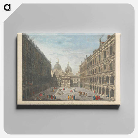 アートパネル-The Court of the Magnificent Building of the Ducal Palace
 - イェール大学アートギャラリー Canvas.