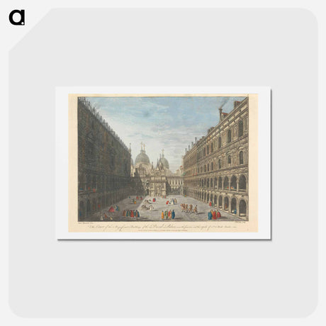 アートポストカード-The Court of the Magnificent Building of the Ducal Palace
 - イェール大学アートギャラリー Postcard.