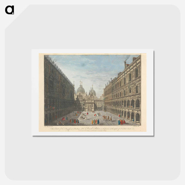 アートポストカード-The Court of the Magnificent Building of the Ducal Palace
 - イェール大学アートギャラリー Postcard.