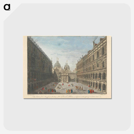 アートポストカード-The Court of the Magnificent Building of the Ducal Palace
 - イェール大学アートギャラリー Postcard.