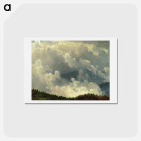 アートポストカード-Mountain Mist - アルバート ビアスタット Postcard.