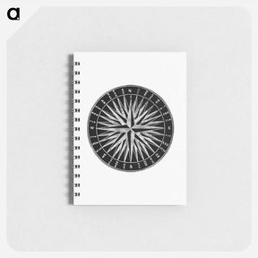 アートメモ帳-Compass Card from Arnold's Geographical Handbooks
 - 大英図書館 Memo.