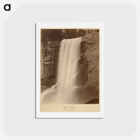 アートポストカード-Vernal Fall, Yo-Semite Valley
 - エドワード マイブリッジ Postcard.