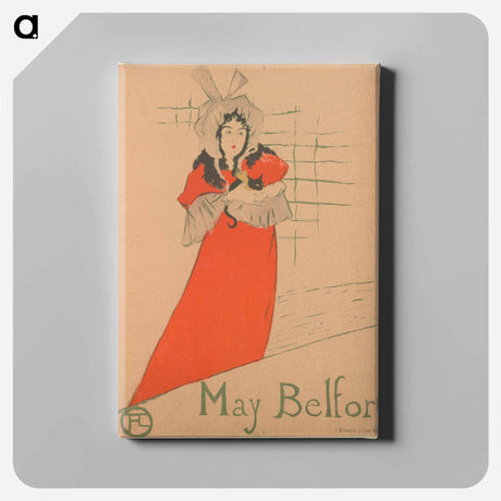 アートパネル-May Belfort - アンリ ド トゥールーズ ロートレック Canvas.