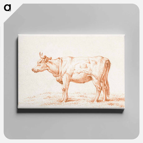 アートパネル-Standing cow - ジャン ベルナール Canvas.
