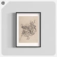 アートポスター-Katsushika Hokusai’s samurai, Album of Sketches - 葛飾 北斎 Poster.