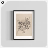 アートポスター-Katsushika Hokusai’s samurai, Album of Sketches - 葛飾 北斎 Poster.