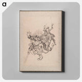 Katsushika Hokusai’s samurai, Album of Sketches - 葛飾 北斎 Canvas.