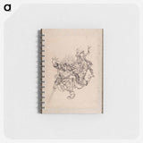 Katsushika Hokusai’s samurai, Album of Sketches - 葛飾 北斎 Memo.