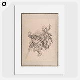 Katsushika Hokusai’s samurai, Album of Sketches - 葛飾 北斎 Poster.