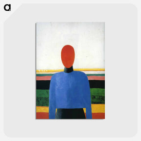アートポストカード-Female Torso - カジミール マレーヴィチ Postcard.