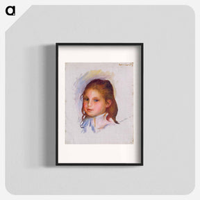 アートポスター-Child with Brown Hair - ピエール オーギュスト ルノワール Poster.