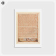 アートポストカード-Jerusalem, Plate 91, "It is easier to forgive an enemy...." - ウィリアム ブレイク Postcard.