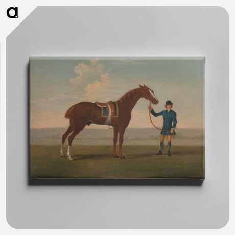 アートパネル-One of Four Portraits of Horses - a Chestnut Horse (? Old Partner) held by a Groom
 - イェール大学アートギャラリー Canvas.