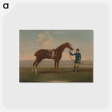 アートポストカード-One of Four Portraits of Horses - a Chestnut Horse (? Old Partner) held by a Groom
 - イェール大学アートギャラリー Postcard.