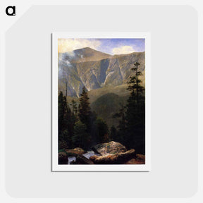 アートポストカード-Mountainous Landscape - アルバート ビアスタット Postcard.