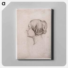 アートパネル-Head of a woman - アルバート エーデルフェルト Canvas.