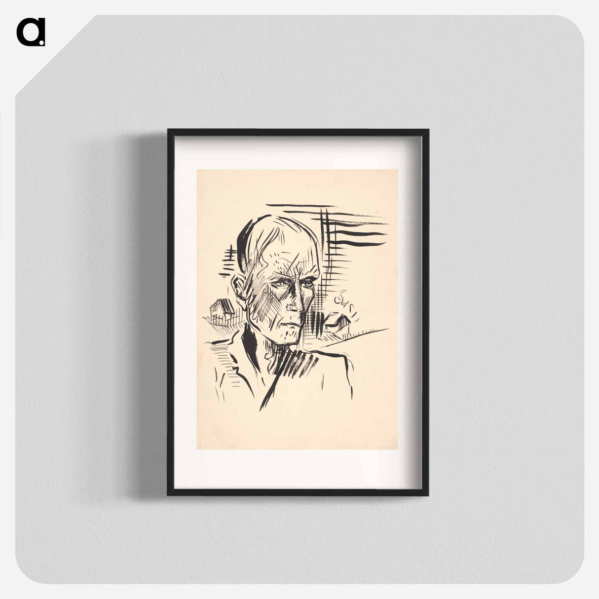 Male portrait i. - アーノルド ピーター ワイズ クビンチャン Poster.
