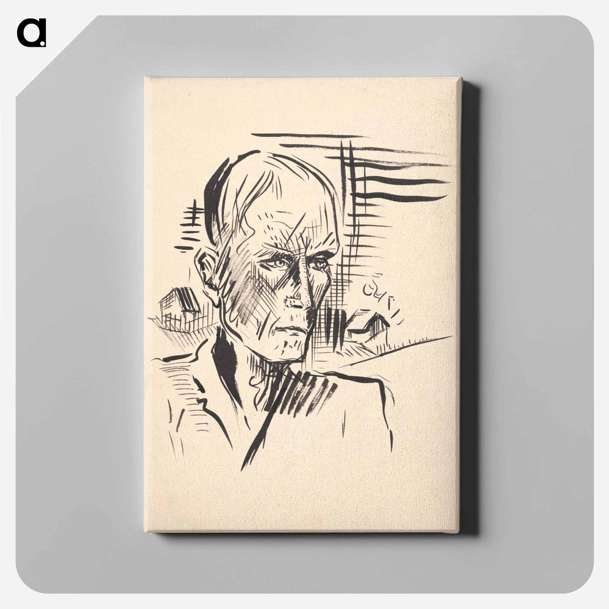 Male portrait i. - アーノルド ピーター ワイズ クビンチャン Canvas.