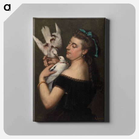 アートパネル-Woman with Pigeons
 - バーンズ・コレクション Canvas.