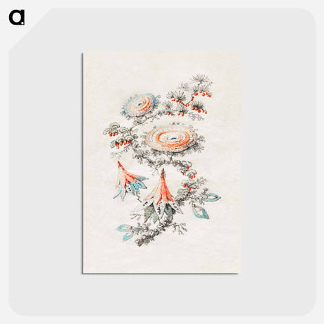 アートポストカード-Flower Embroidery Design
 - クリーブランド美術館 Postcard.
