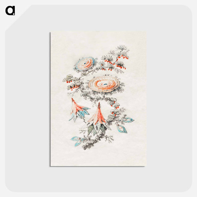 アートポストカード-Flower Embroidery Design
 - クリーブランド美術館 Postcard.
