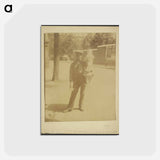 アートポストカード-Italian Statue Vendor
 - ウジェーヌ アジェ Postcard.