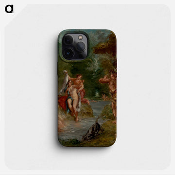 The Summer Diana Surprised by Actaeon - ウジェーヌ ドラクロワ Phone Case.