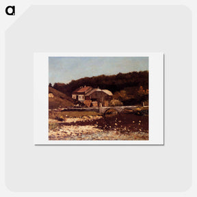 アートポストカード-La Ferme De Bonnevaux - ギュスターヴ クールベ Postcard.
