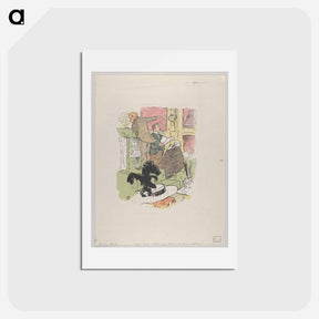 アートポストカード-Ambroise Thomas assistant à une répétition de Françoise de Rimini - アンリ ド トゥールーズ ロートレック Postcard.