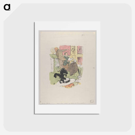 アートポストカード-Ambroise Thomas assistant à une répétition de Françoise de Rimini - アンリ ド トゥールーズ ロートレック Postcard.