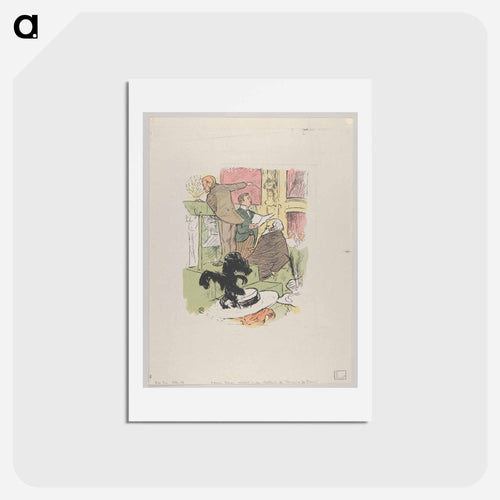 Ambroise Thomas assistant à une répétition de Françoise de Rimini - アンリ ド トゥールーズ ロートレック Postcard.