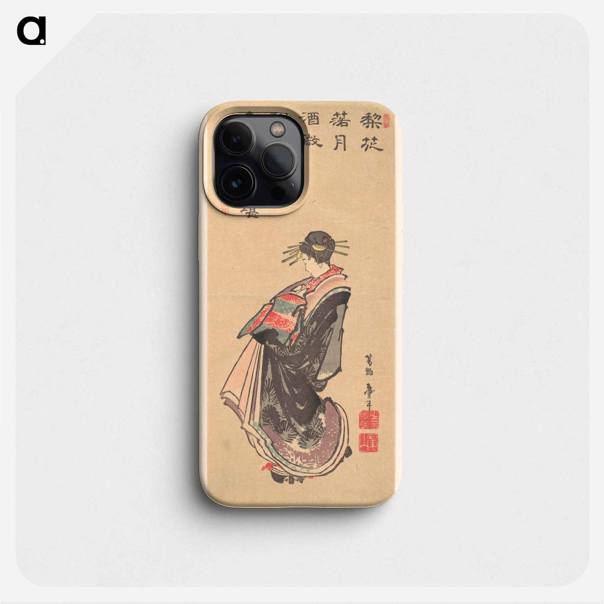 Hokusai's Japanese woman - 葛飾 北斎 Phone Case.