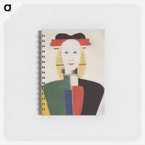 アートメモ帳-Girl with a Comb in her Hair - カジミール マレーヴィチ Memo.