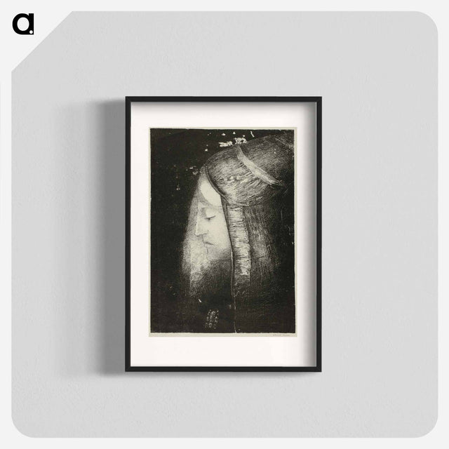 アートポスター-Profile of Light - オディロン ルドン Poster.