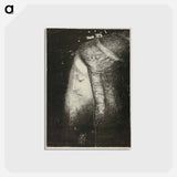 アートポストカード-Profile of Light - オディロン ルドン Postcard.