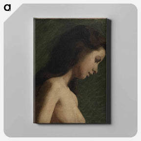 アートパネル-Study of a Girl's Head - トーマス エイキンズ Canvas.